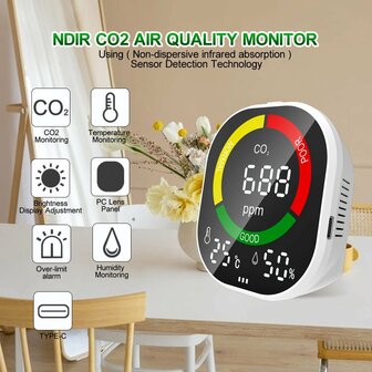CO2 meter 3 in 1