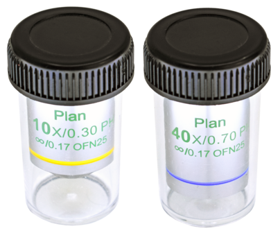 Fasecontrast set 10x/40x, D3