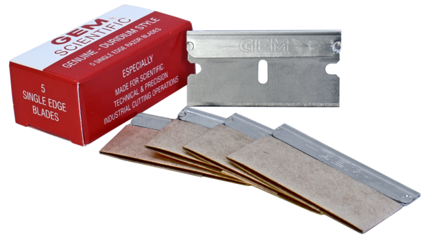 Starmesjes met veiligheidsstrip, 5 stuks per doos