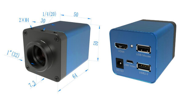 BMS 4k Ultra HD 8MP USB 2.0 HDMI Cameraset