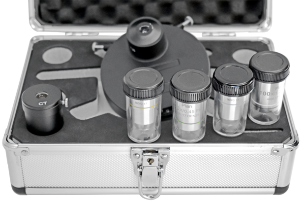 Fase contrast set 10x/20x/40x/100x, BMS D3