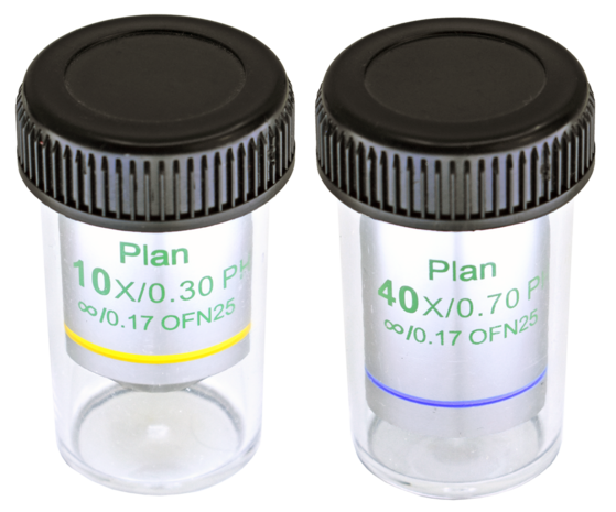 Fasecontrast set 10x/40x, D3
