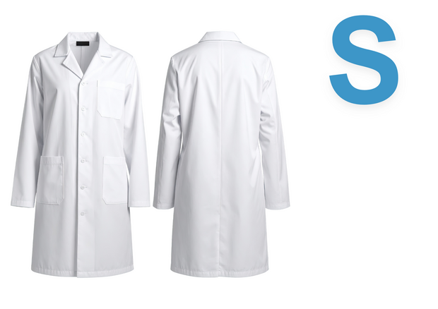 Laboratoriumjas, unisex, small