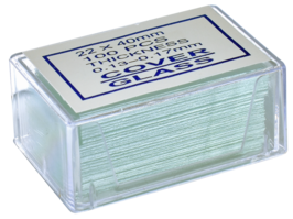 Dekglaasjes BMS helderwit, 22 x 40 mm, 0,13 - 0,17 mm