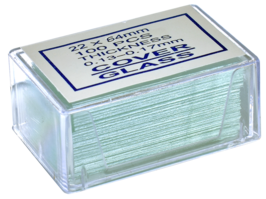 Helderwit BMS dekglaasjes 22 x 64 mm, 0,13 - 0,17 mm