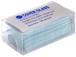 Helderwit BMS dekglaasjes 22 x 50 mm, 0,17 - 0,20 mm